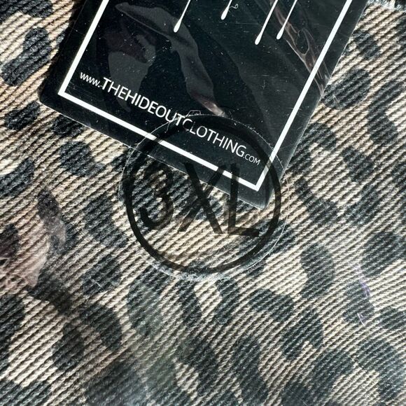 NWT The Hideout Clothing Men’s Tropics Leopard Denim Button Down Jacket - 3XL - Picture 10 of 10